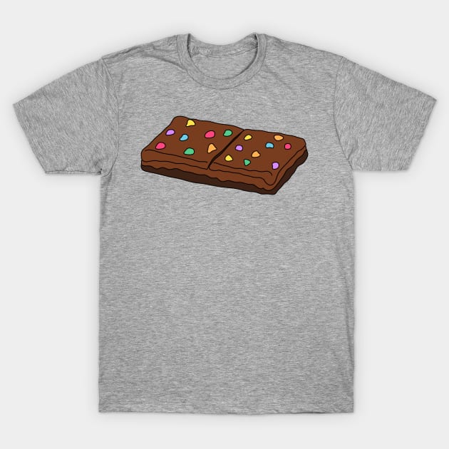 Cosmic Brownie Little Debbie Cake T-Shirt by Moon Ink Design